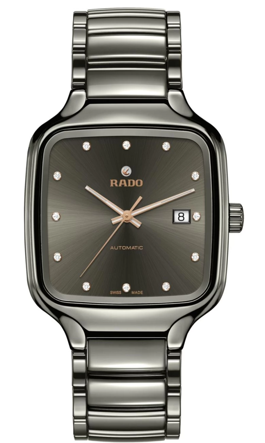 Rado True Square Automatic Diamond Men's Watch Dark