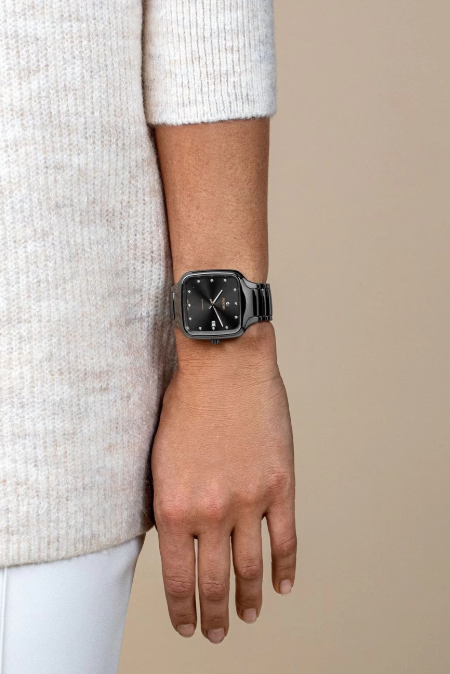 Rado True Square Automatic Diamond Men's Watch Dark