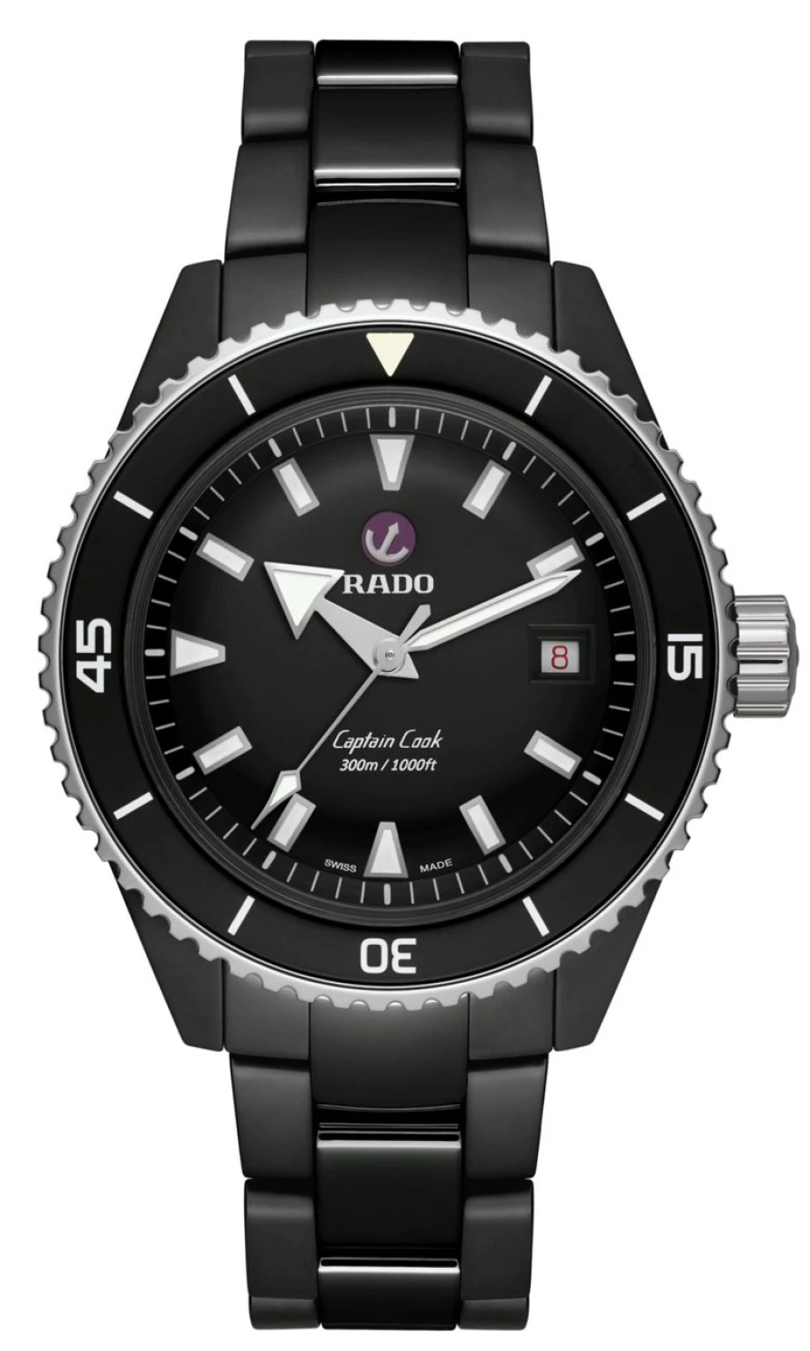 Rado Captain Cook Men's Dark High-Tech Ceramic Diver Watch